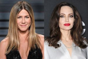 Sao nữ ’50 sắc thái’ lén nhìn Angelina Jolie phớt lờ Jennifer Aniston