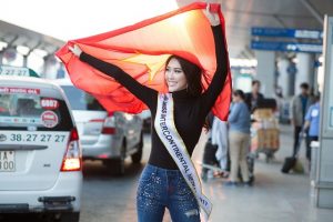 Tường Linh chính thức lên đường tham gia Miss Intercontinental 2017