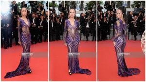 Vũ Ngọc Anh hở bạo, mặc mà như không trên thảm đỏ LHP Cannes 2018