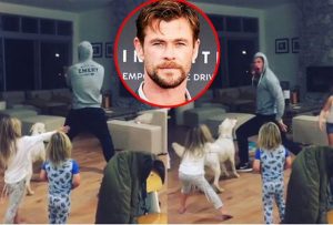 ‘Thần Sấm’ Chris Hemsworth nhảy theo hit của em dâu và cái kết khó đỡ
