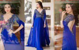 Huyền My lộng lẫy và quyến rũ trong họp báo chung khảo hoa hậu việt nam 2018