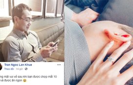 Lan Khuê cũng không quên công khai hình ảnh thân mật