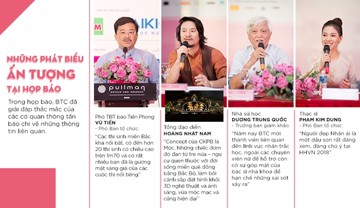 Infographic: Toàn cảnh họp báo Chung khảo phía Bắc HHVN 2018