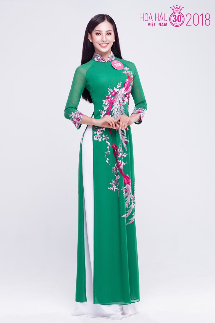 Bộ ảnh áo dài của 38 thí sinh chung khảo phía Bắc Hoa hậu Việt Nam 2018 10