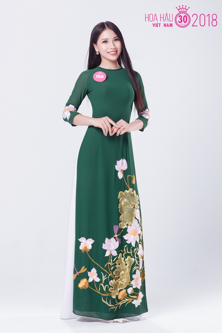 Bộ ảnh áo dài của 38 thí sinh chung khảo phía Bắc Hoa hậu Việt Nam 2018 12