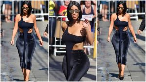 Kim Kardashian gây ‘náo loạn’ đường phố với thời trang không nội y