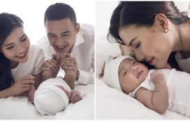 Lương Thế Thành Thúy Diễm khoe bộ ảnh hạnh phúc bên con trai đầu lòng