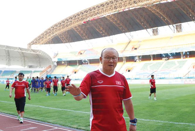 HLV Park hi vọng đội tuyển Olympic Việt Nam sẽ giành được chiến thắng trong trận đấu chiều nay.