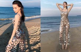 Hồ Ngọc Hà vẫn cực thu hút khi diện bikini kèm chiếc váy đục 1000 lỗ