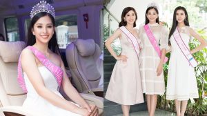 Hoa hậu Trần Tiểu Vy tắt tiếng vì đi giao lưu nhiều sau đăng quang