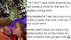 Bị lên án một lần “chưa tởn”, Beckham tiếp tục up hình hôn môi con gái khiến dư luận phản ứng gay gắt