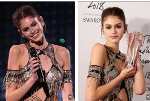 Kaia Gerber váy cut out gợi cảm, được vinh danh Người mẫu của năm