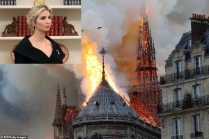 Ái nữ của ông Trump cùng loạt sao quốc tế đau buồn khi nhà thờ Đức Bà bị cháy