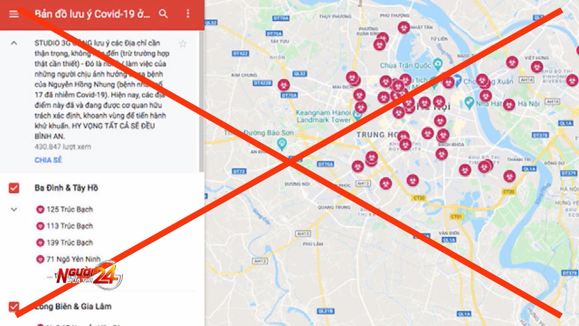 Sự thật về bản đồ dịch Covid-19 tại Hà Nội trên mạng ...
