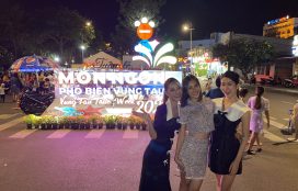 Team qua đường bắt gặp dàn hậu Tiểu Vy, Kiều Loan, Phương Anh dạo chợ đêm