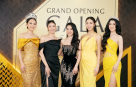 Dàn hoa Á hậu Hội ngộ chúc mừng Hoa hậu Hà Kiều Anh lên chức