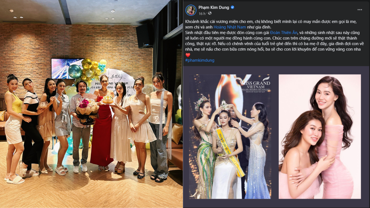 Chia sẻ đầy xúc động của Chủ tịch Miss Grand Vietnam dành cho Hoa hậu Thiên Ân trong ngày sinh nhật