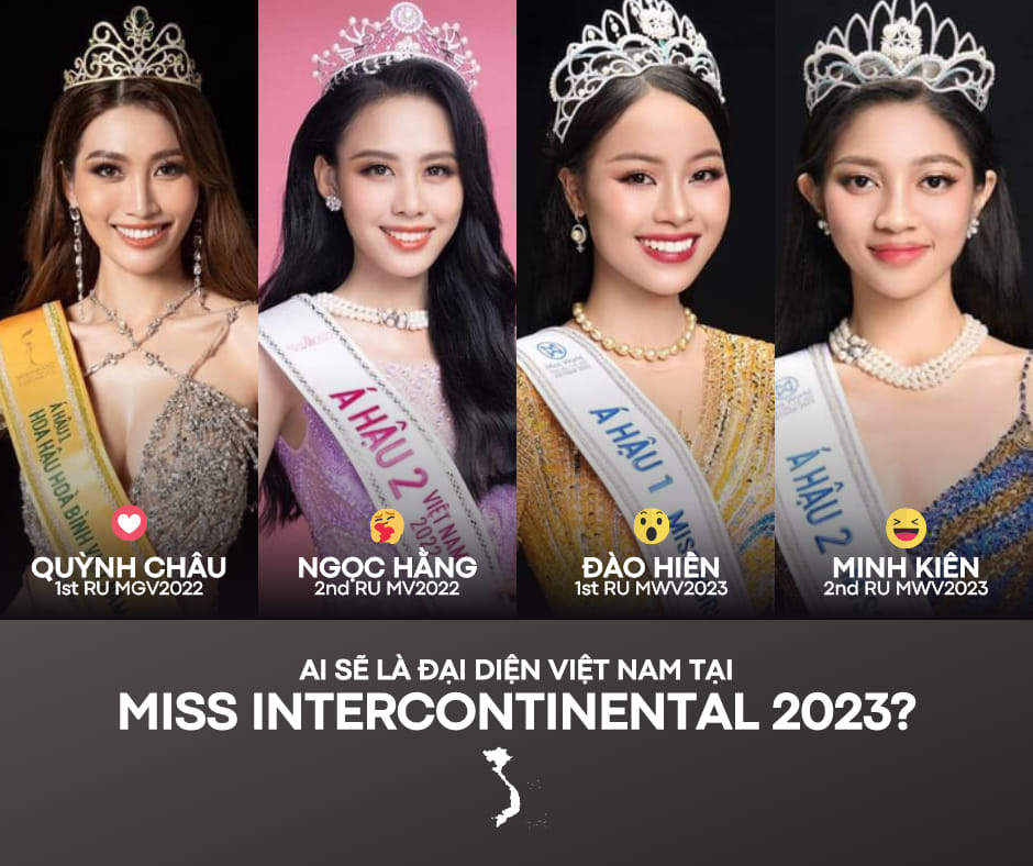 Điểm danh loạt ứng cử viên sáng giá đại diện Việt Nam tham gia Miss Intercontinental 2023