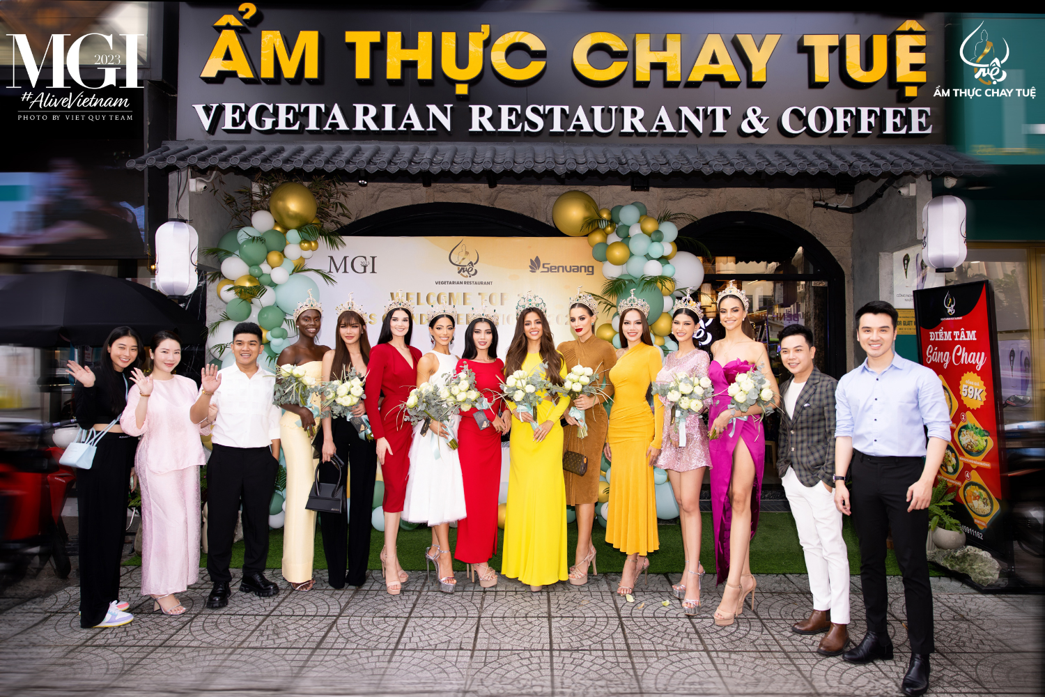 Miss Grand International 2023 ‘đổ bộ’ Nhà hàng Chay Tuệ: Ẩm thực chay nâng tầm quốc tế 