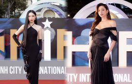 Nhan sắc của Hoa hậu Thùy Tiên, Lương Thùy Linh, Tiểu Vy khi trở thành Đại sứ truyền thông của Liên hoan phim Quốc tế TP.HCM