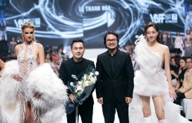 Hoa hậu Lương Thùy Linh đọ trình catwalk cùng đương kim Hoa hậu Thế giới với thiết kế của Lê Thanh Hòa