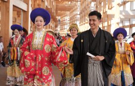 Hoa hậu Thanh Thủy đón tiếp Công chúa Nhật Bản, diễu hành tại Osaka Expo 2025