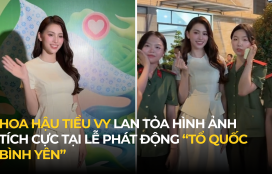 HOA HẬU TIỂU VY LAN TỎA HÌNH ẢNH TÍCH CỰC TẠI LỄ PHÁT ĐỘNG “TỔ QUỐC BÌNH YÊN”